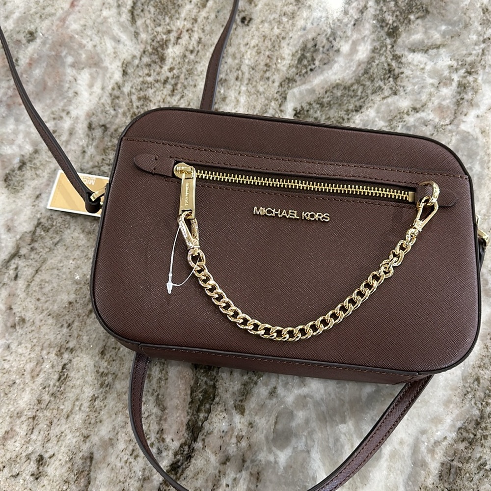 Michael Kors Mocha Jet Set Crossbody bag NWT